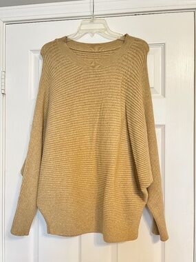 Tan Long Sleeve Sweater Top